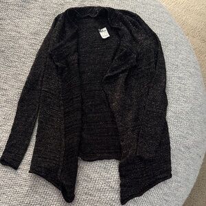 Express Open-Front Metallic Cardigan — Women’s Small